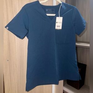 FIGS XXS Catarina scrub top - Dark Harbour